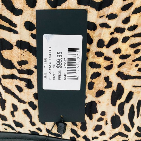 Portmans BNWT Always Ocelot Midi Pleated Skirt - Picture 4 of 9